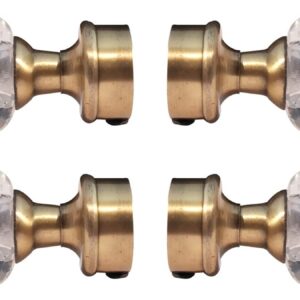 Muslims Bazaar Diamond Curtain Bracket Jaguar Antique Golden for Doors and Window Curtain Bracket Knob 1 Inch Rod